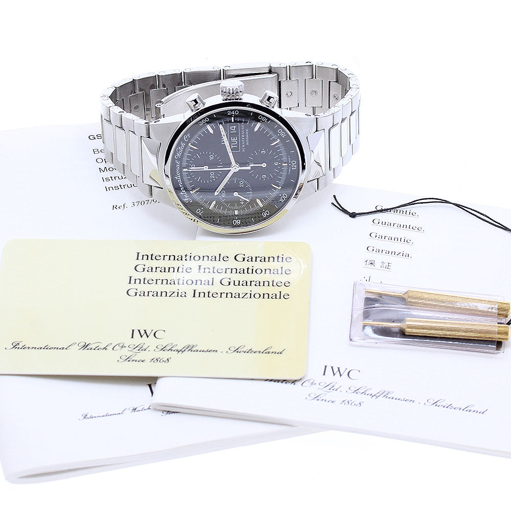 IWC SCHAFFHAUSEN IW370708 GST Chronograph Day-Date Automatic Men's Watch with Warranty Card