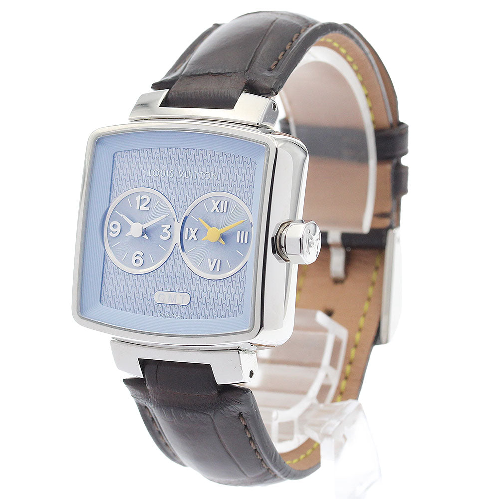 LOUIS VUITTON Q2371 Speedy Duo Jet GMT Quartz Ladies Watch (Good Condition)