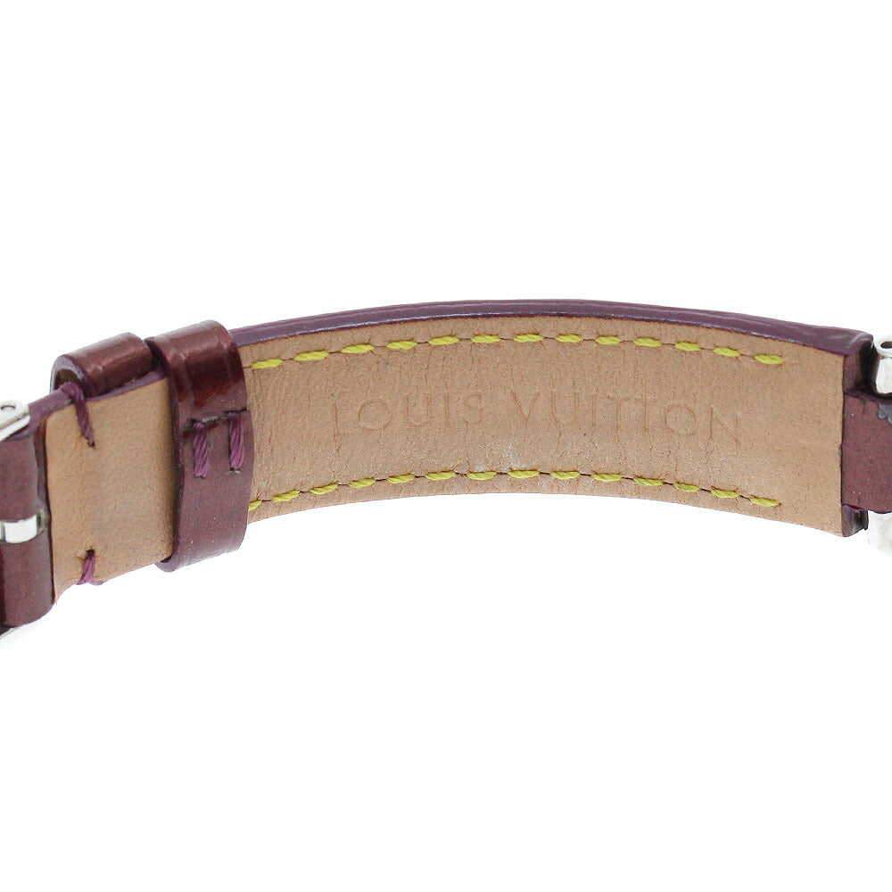 LOUIS VUITTON Q1214 Tambour Ruby Index Diamond Lug Quartz Ladies Watch (Good Condition)