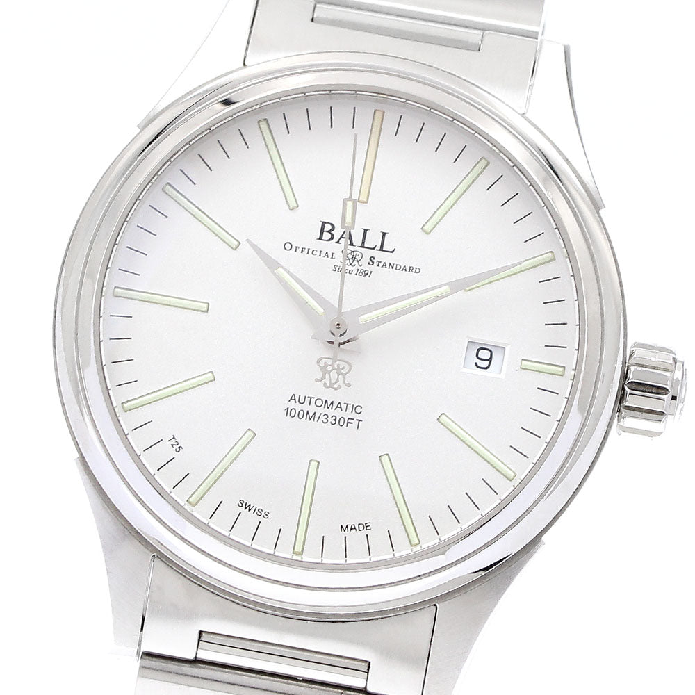 BALL WATCH NM2098C-S20J-WH Fireman Date Automatic Men's Watch Excellent Condition with Warranty.