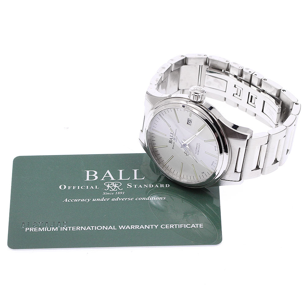BALL WATCH NM2098C-S20J-WH Fireman Date Automatic Men's Watch Excellent Condition with Warranty.