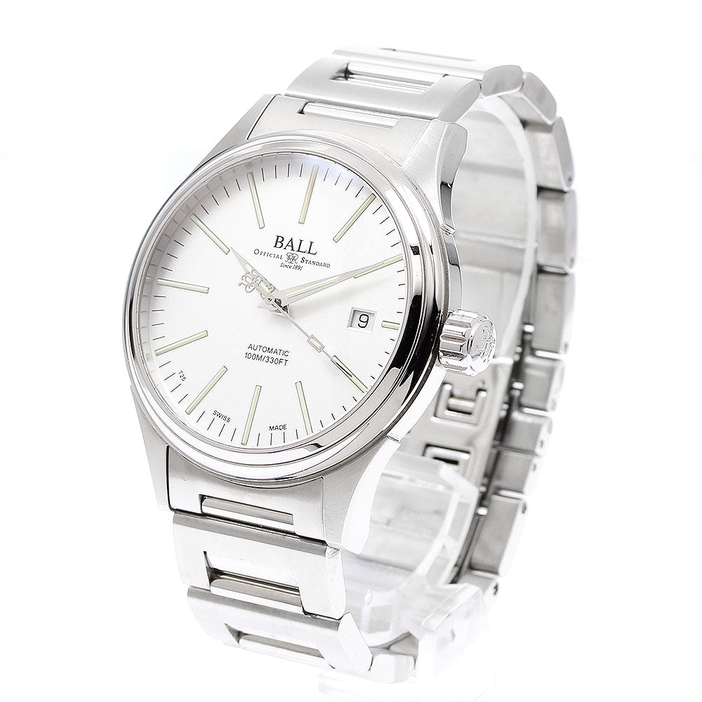 BALL WATCH NM2098C-S20J-WH Fireman Date Automatic Men's Watch Excellent Condition with Warranty.