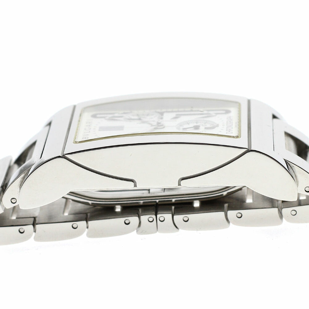 BVLGARI RTC49S Rettangolo Date Chronograph Quartz Men's Watch