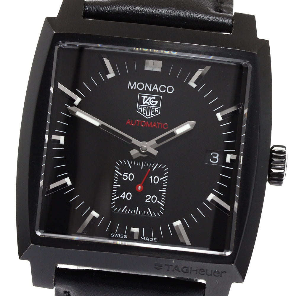 TAG Heuer WW2119.FC6338 Monaco Small Seconds Date Automatic Men's Watch Excellent Condition with Warranty.