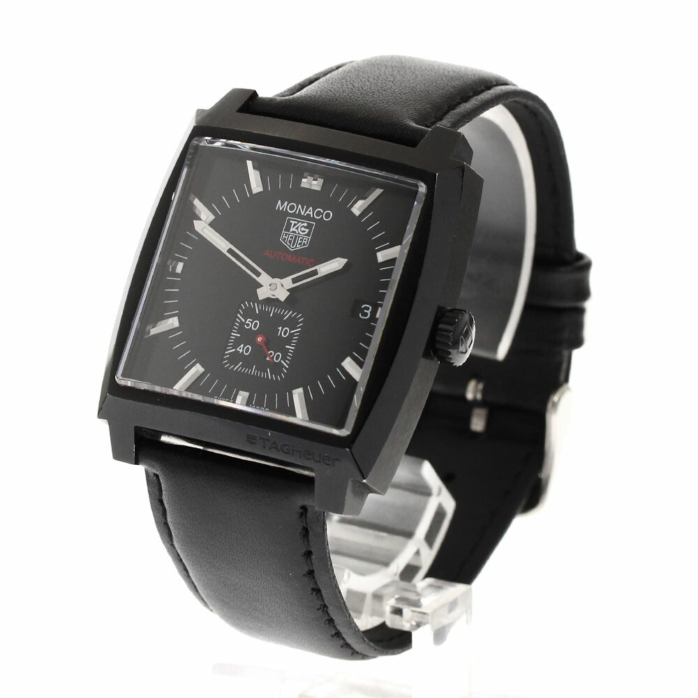 TAG Heuer WW2119.FC6338 Monaco Small Seconds Date Automatic Men's Watch Excellent Condition with Warranty.