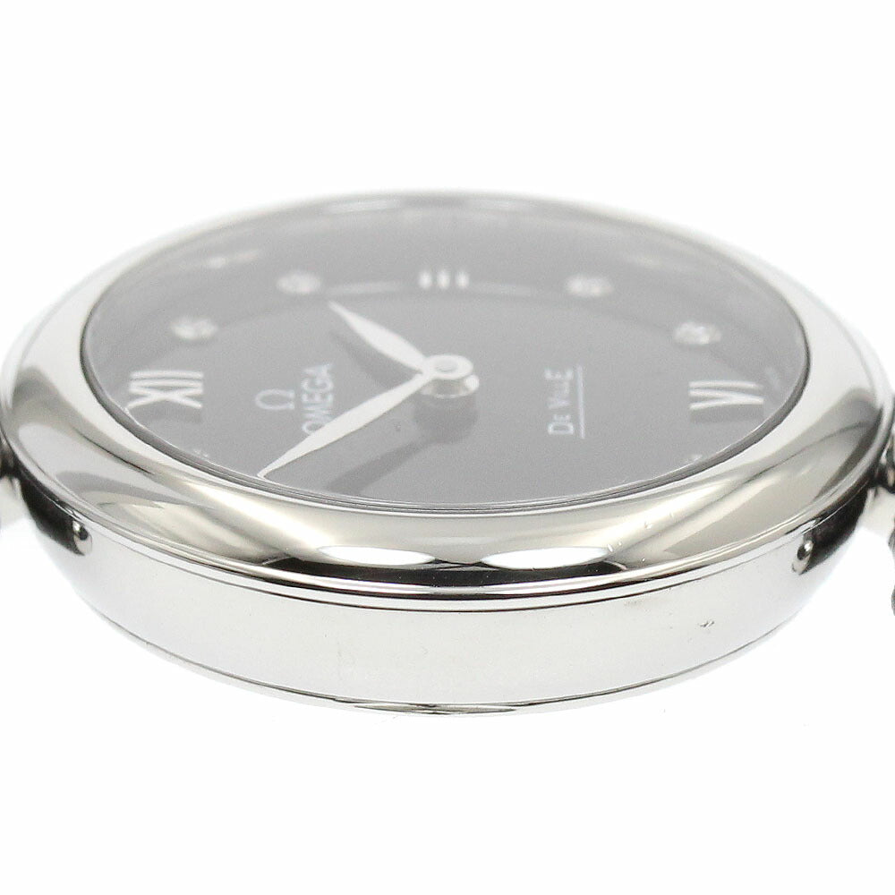 OMEGA 424.13.27.60.51.001 De Ville Prestige Dewdrop 8P Diamond Quartz Ladies Watch Excellent Condition with Box