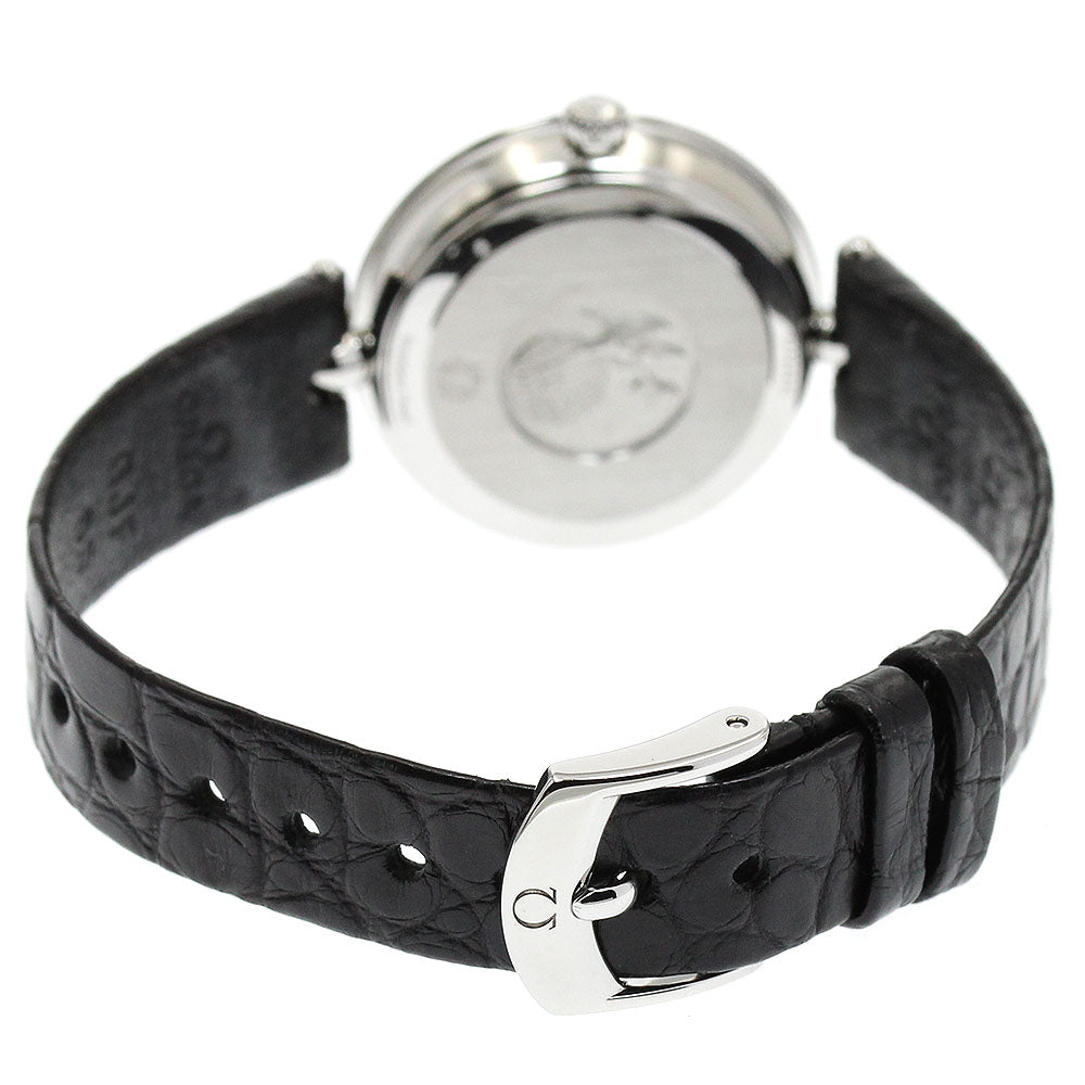 OMEGA 424.13.27.60.51.001 De Ville Prestige Dewdrop 8P Diamond Quartz Ladies Watch Excellent Condition with Box