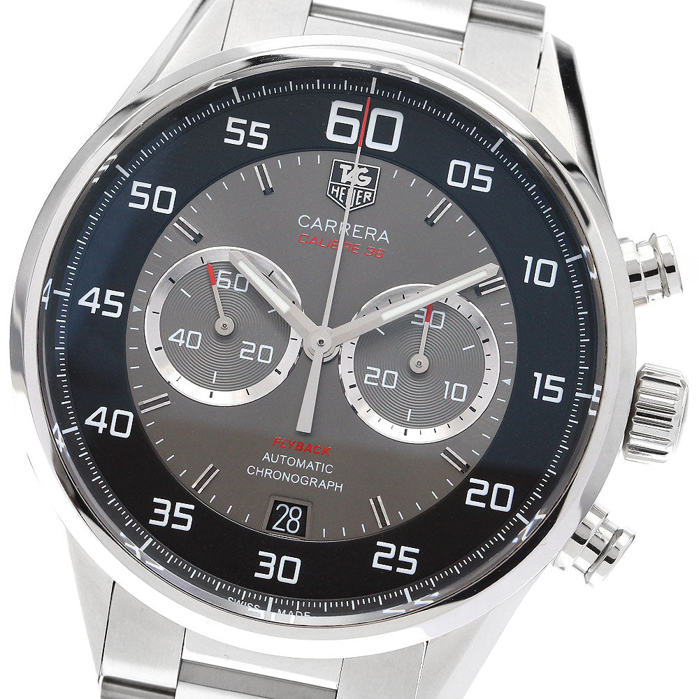 TAG Heuer CAR2B10 Carrera Caliber 36 Flyback Chronograph Automatic Men's Watch Excellent Condition with Box