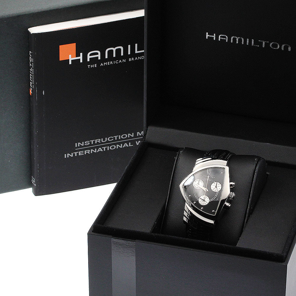 HAMILTON H244121 Ventura Date Chronograph Quartz Men's Watch (with box and warranty)
