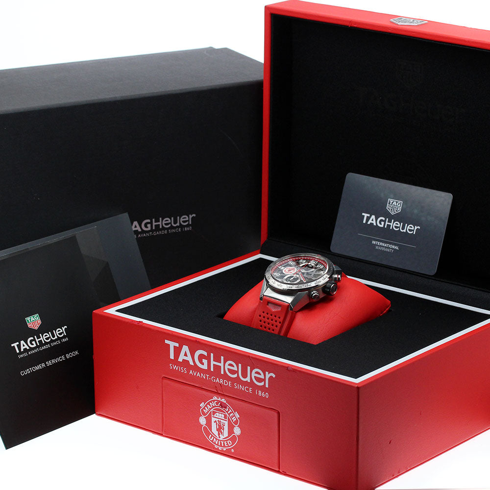 TAG Heuer CAR201M.FT6156 Carrera Manchester United Special Edition AT Men's Watch (with box and warranty)