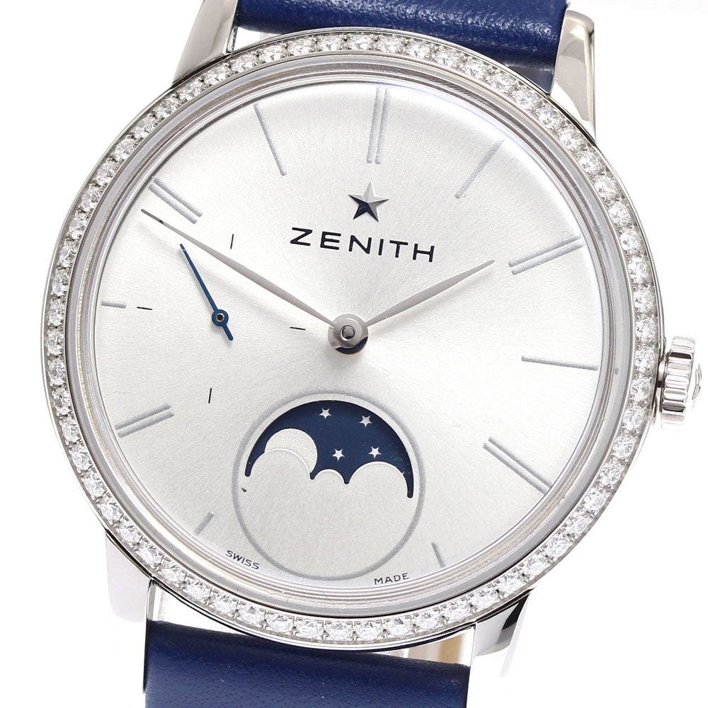 ZENITH 16.2330.692 Elite Lady Moonphase Diamond Bezel Automatic Watch for Women Excellent Condition with Box