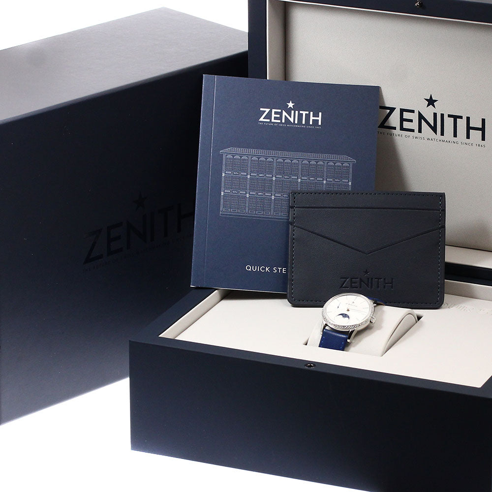 ZENITH 16.2330.692 Elite Lady Moonphase Diamond Bezel Automatic Watch for Women Excellent Condition with Box