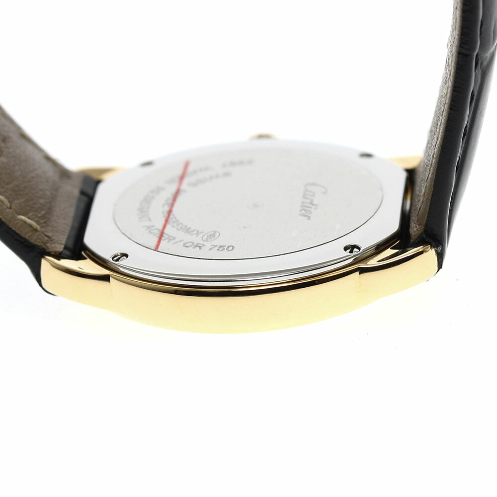 CARTIER W6700355 Ronde Solo SM K18YG Quartz Ladies Watch (Good Condition)