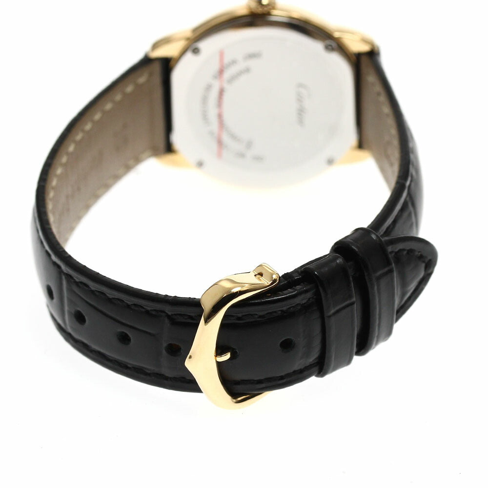 CARTIER W6700355 Ronde Solo SM K18YG Quartz Ladies Watch (Good Condition)