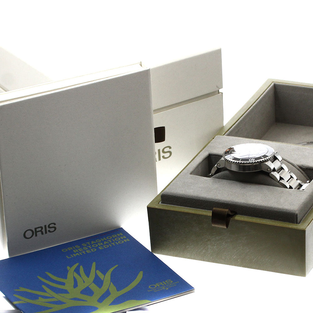 ORIS 7734 Aquis Staghorn Restoration Limited Edition Automatic Men's Watch (with box and warranty)