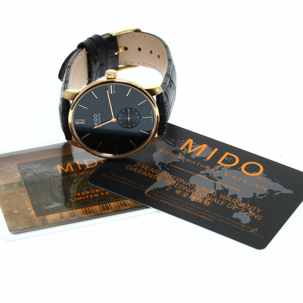 MIDO M037.405 Baroncelli Mechanical Small Seconds Hand-wound Men's Watch Excellent Condition with Warranty.