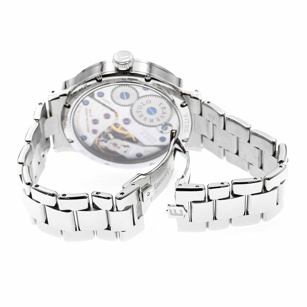 EBERHARD 21120 Travelsetro Small Seconds Manual Winding Men's Watch Excellent Condition with Box and Warranty Card