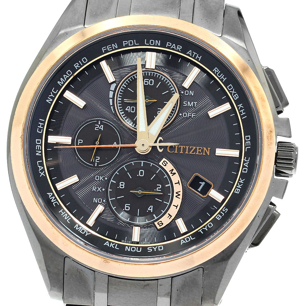 CITIZEN AT8046-51E/H804-T024131 Attesa 100th Anniversary Model Solar Radio Controlled Men's Watch (Good Condition)