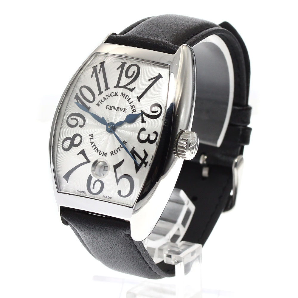 FRANCK MULLER 7880SCDT Tonneau Curvex Platinum Rotor Automatic Men's Watch