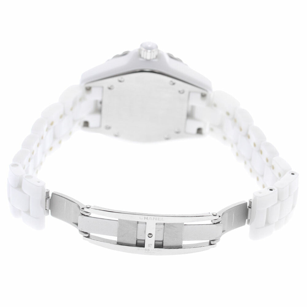 CHANEL H1181 J12 Pink Sapphire Bezel Quartz Women's Watch
