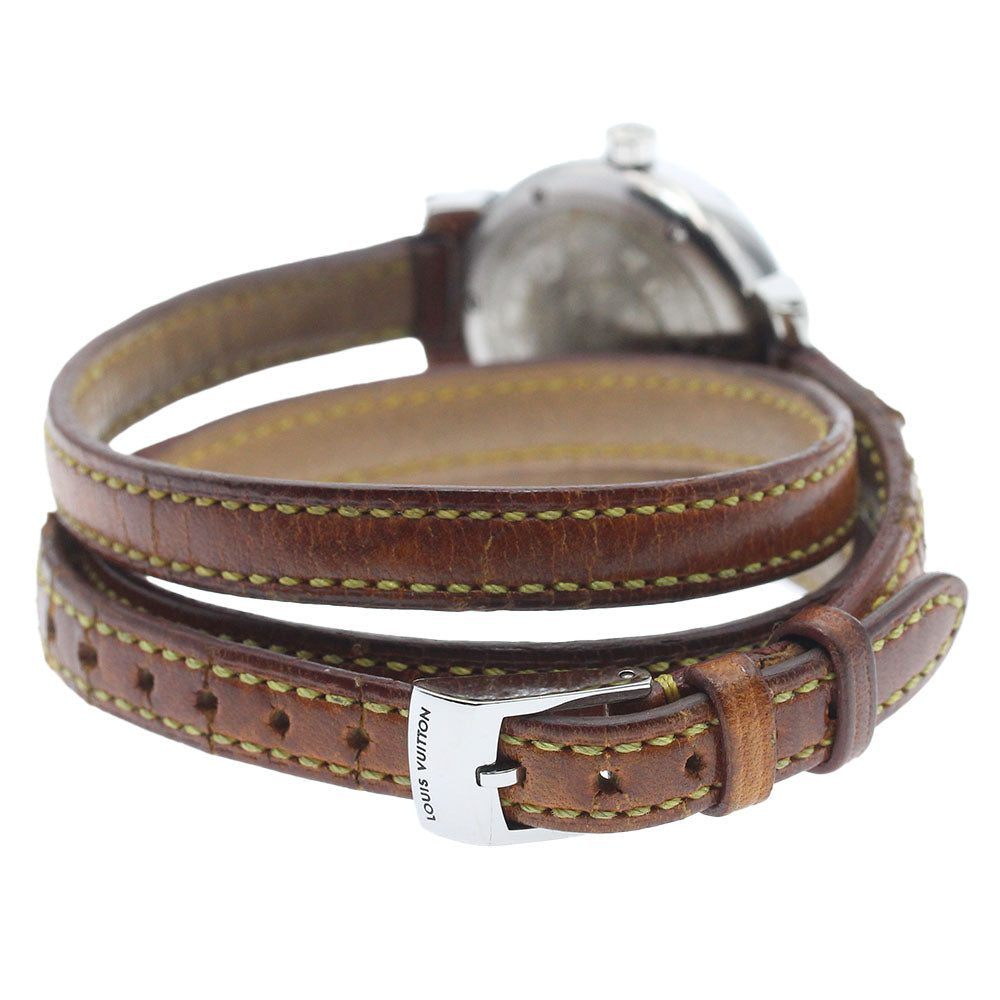 LOUIS VUITTON Q1211 Tambour Date Quartz Ladies Watch with Warranty
