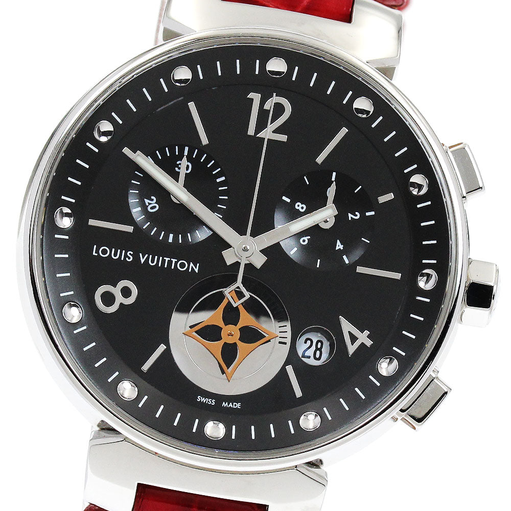LOUIS VUITTON Q8G01 Tambour Moonstar Chronograph Quartz Boys' Watch (with box and warranty)