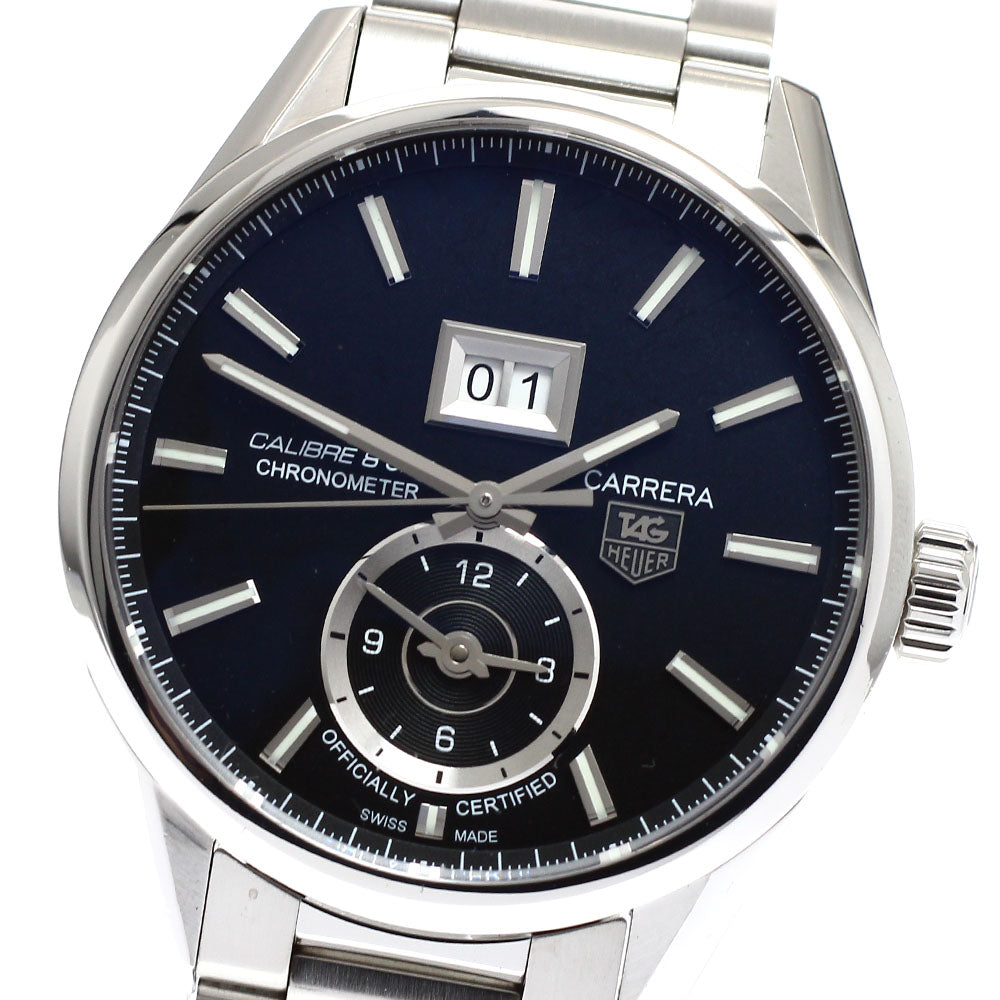 TAG Heuer WAR5010.BA0723 Carrera Grand Date GMT Caliber 8 Automatic Men's Watch (Good Condition)