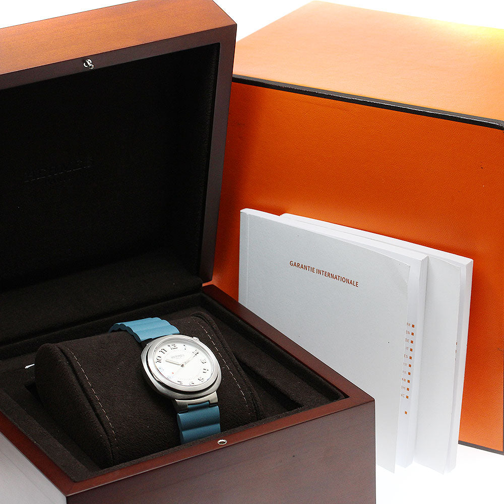 HERMES SD1.510 Cut Automatic Women's Watch Excellent Condition with Box and Warranty Card