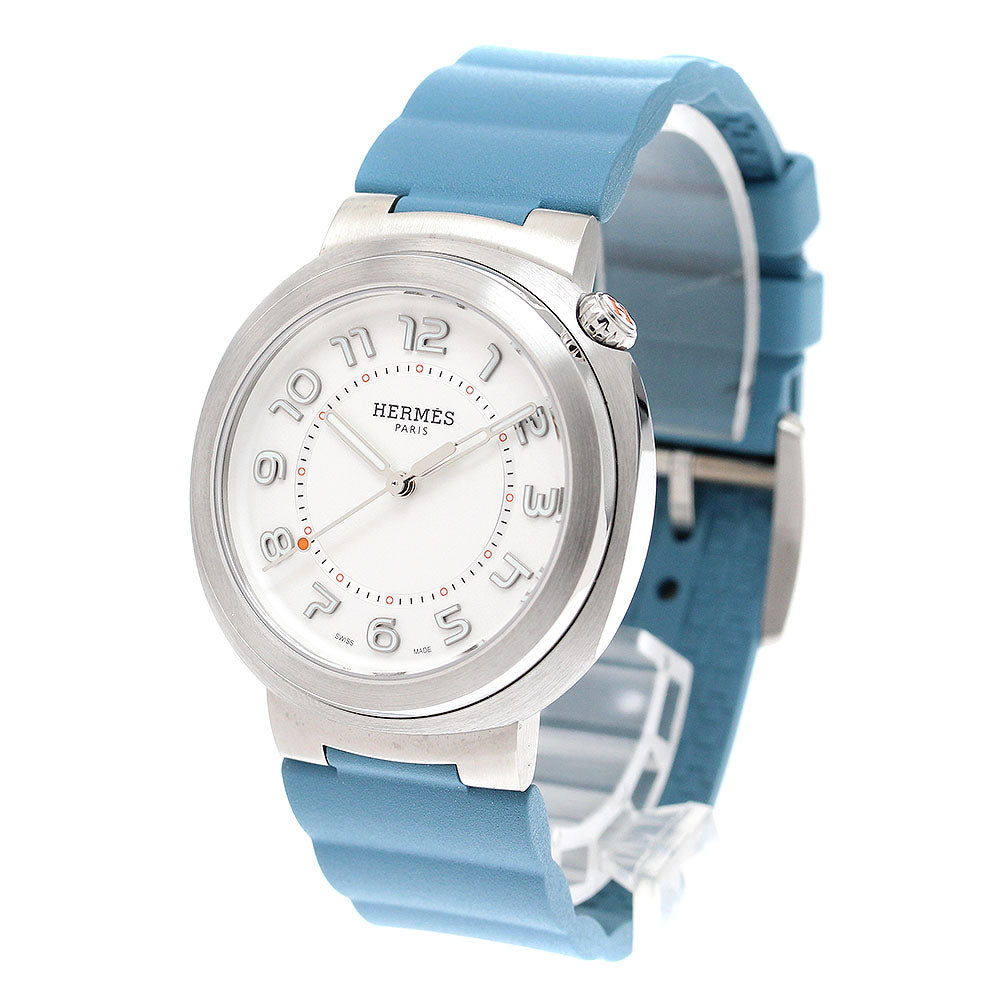 HERMES SD1.510 Cut Automatic Women's Watch Excellent Condition with Box and Warranty Card