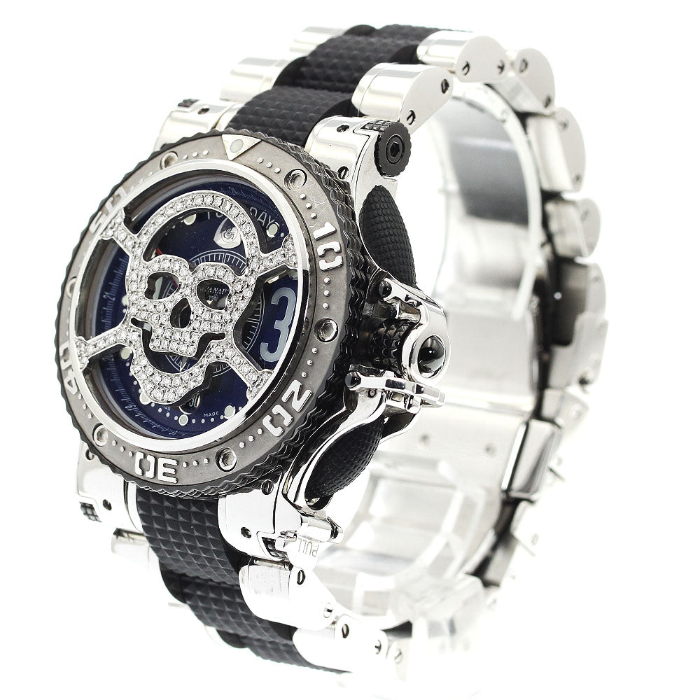 AQUANAUTIC KSP0202MSKLS02 King Subcommander Skull Mask Day-Date Automatic Men's Watch with Warranty