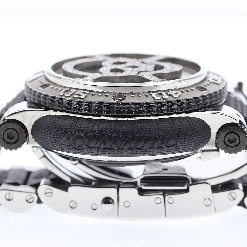 AQUANAUTIC KSP0202MSKLS02 King Subcommander Skull Mask Day-Date Automatic Men's Watch with Warranty