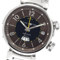 LOUIS VUITTON Q1151 Tambour GMT Reveil Alarm Automatic Men's Watch