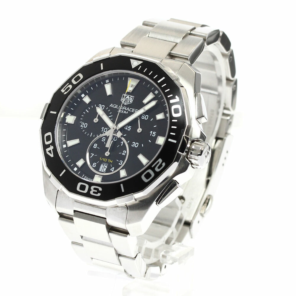 TAG Heuer CAY111A Aquaracer Date Chronograph Quartz Men's Watch Excellent Condition with Warranty.