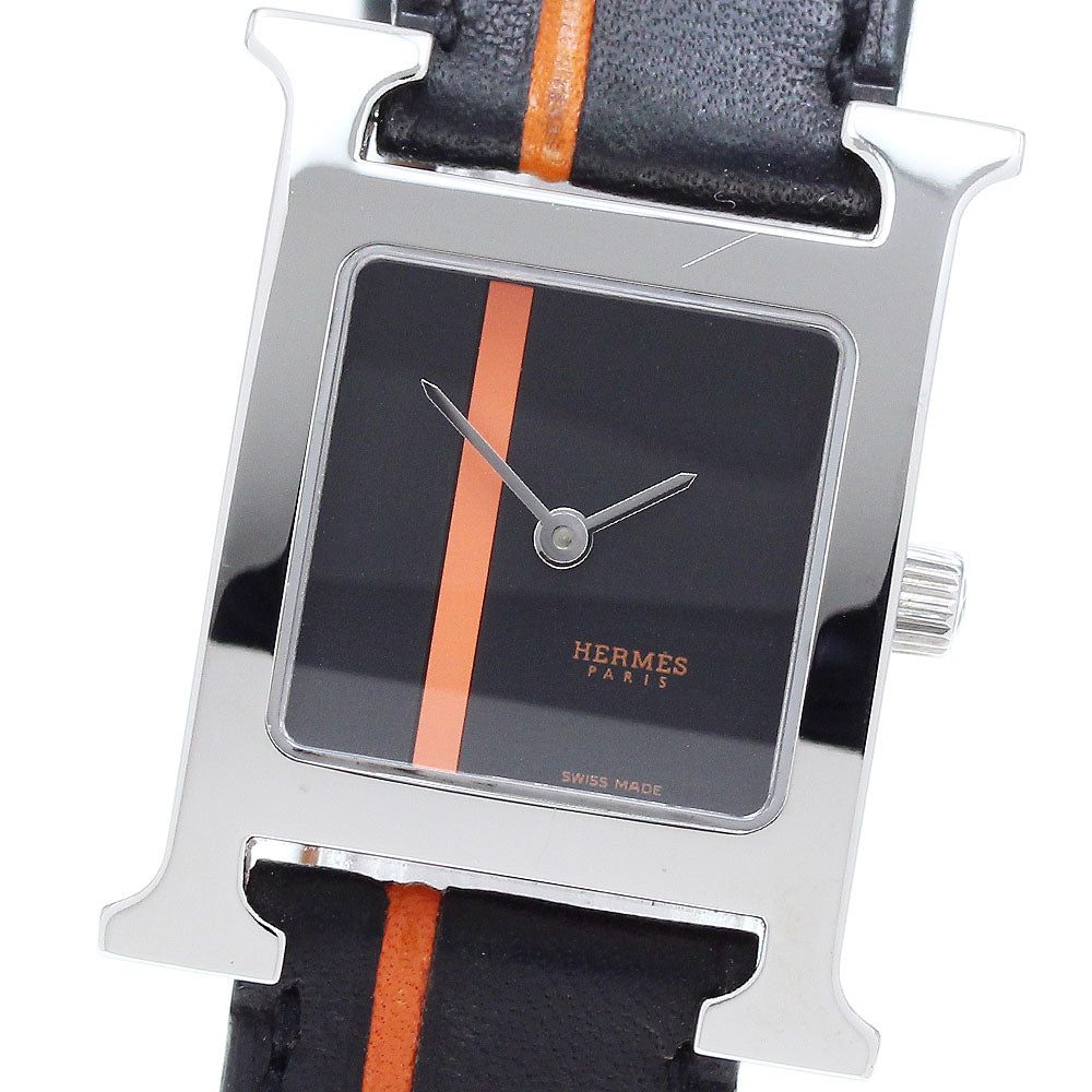 HERMES HH1.210 H-Watch Orange Line Quartz Ladies' Watch - Excellent Condition