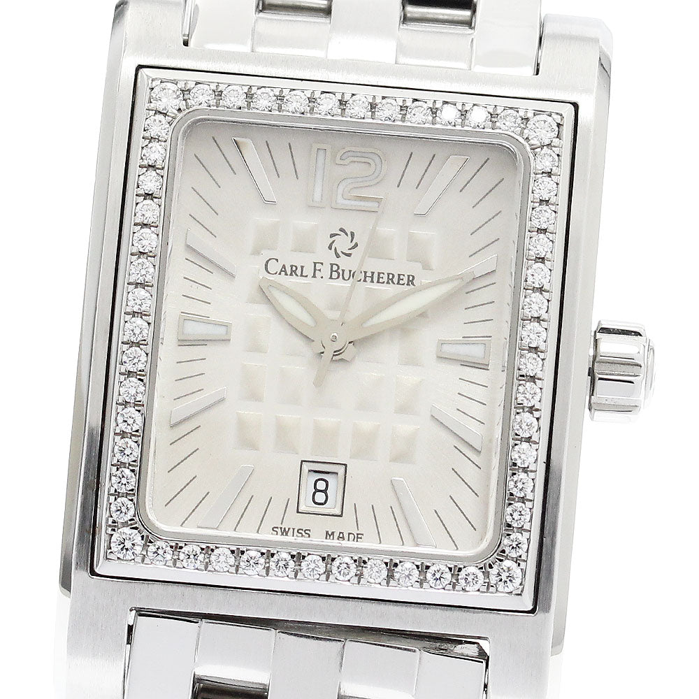 CARL F.BUCHERER 956.752 Anteced Diamond Bezel Quartz Ladies Watch - Excellent Condition