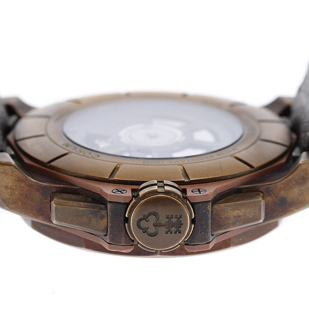 CORUM 116.200.53/0F62 AW01 Admiral's Cup Chronograph Bronze 12-sided Wood Dial Automatic Men's Watch with Warranty