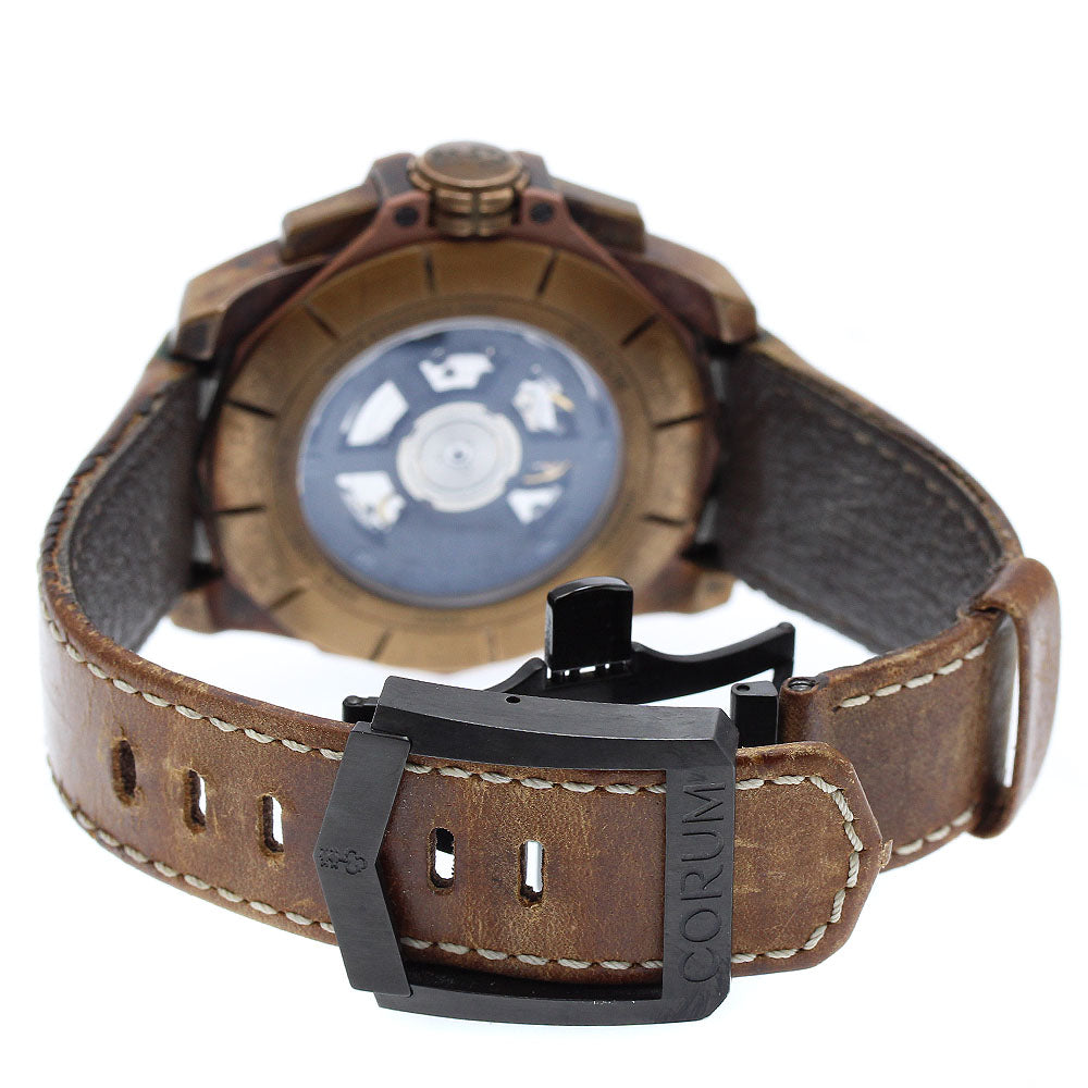 CORUM 116.200.53/0F62 AW01 Admiral's Cup Chronograph Bronze 12-sided Wood Dial Automatic Men's Watch with Warranty