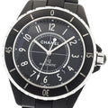 CHANEL H3131 J12 Matte Black Ceramic 42mm Automatic Men's Watch with Warranty Card