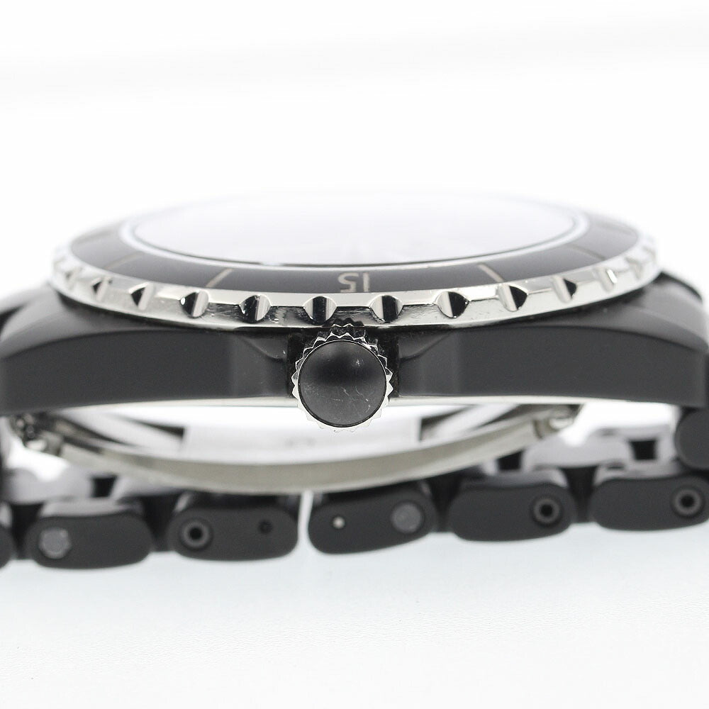 CHANEL H3131 J12 Matte Black Ceramic 42mm Automatic Men's Watch with Warranty Card