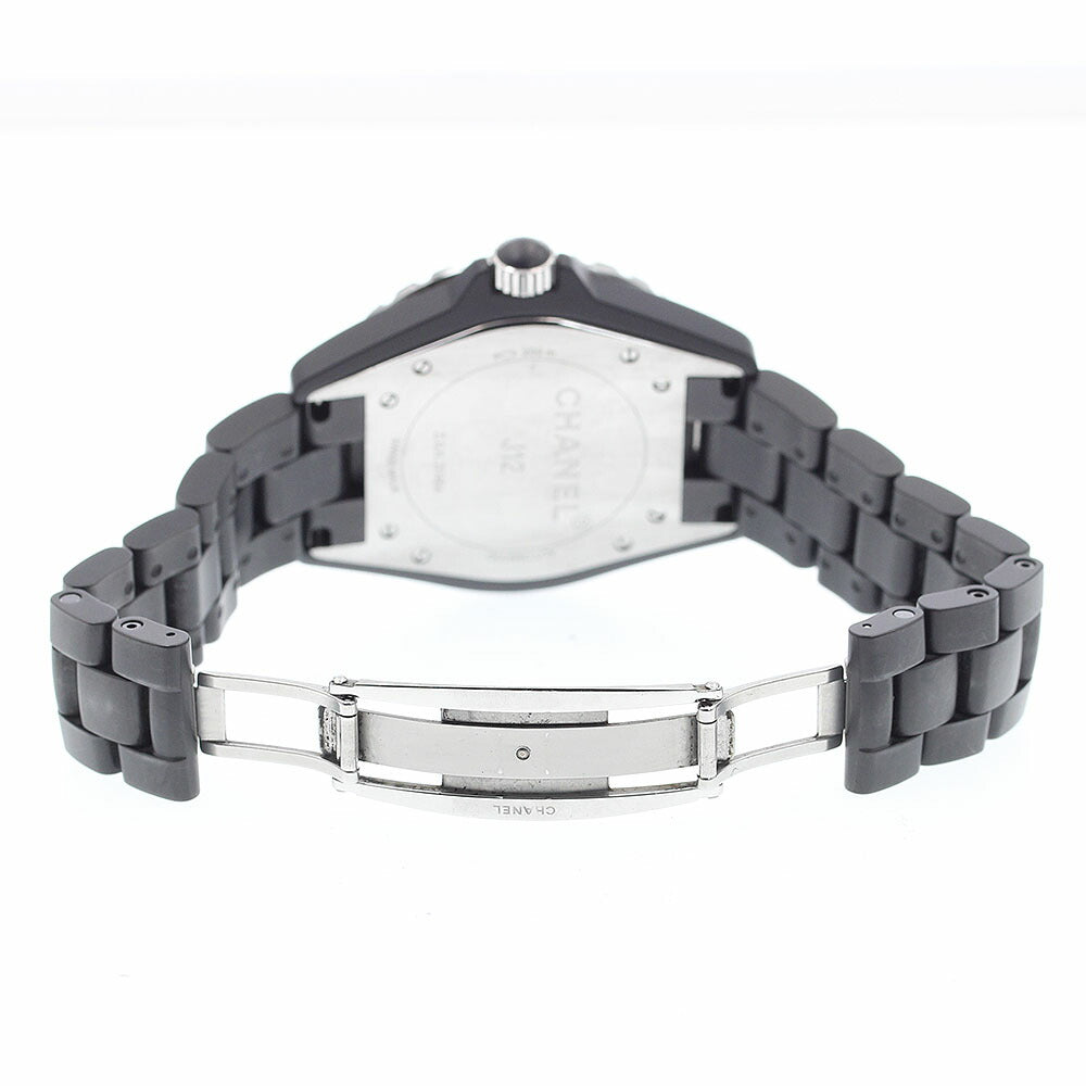 CHANEL H3131 J12 Matte Black Ceramic 42mm Automatic Men's Watch with Warranty Card