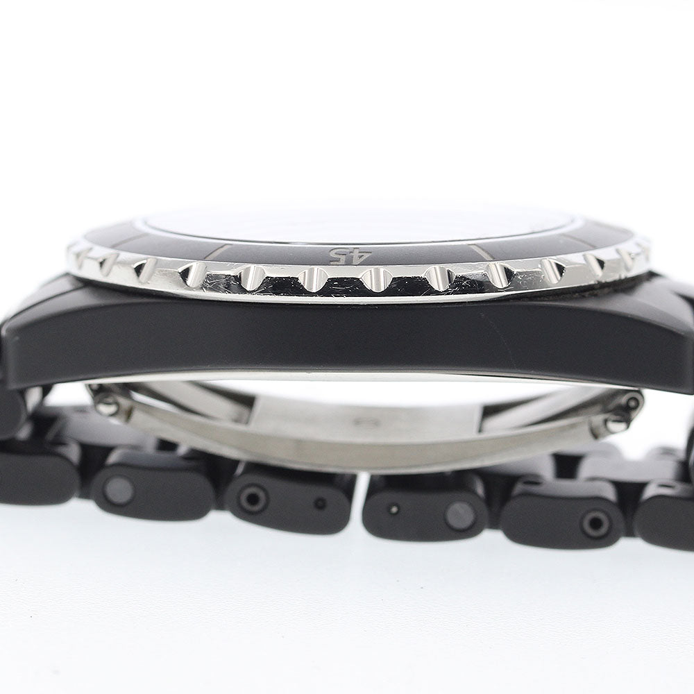CHANEL H3131 J12 Matte Black Ceramic 42mm Automatic Men's Watch with Warranty Card