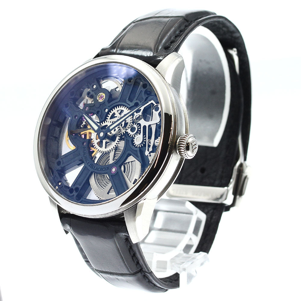 MAURICE LACROIX MP7228 Masterpiece Skeleton Hand-wound Men's Watch (Excellent Condition)