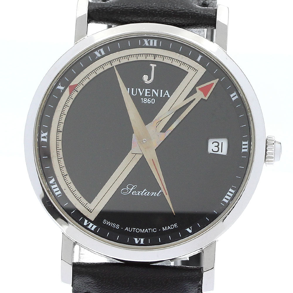 Juvenia J9692C Textant Compass Date Automatic Men's Watch
