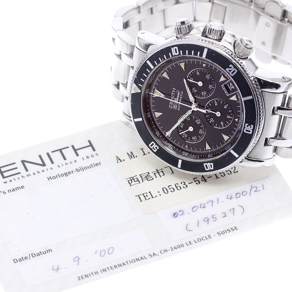 ZENITH 02.0471.400 El Primero Rainbow Chronograph Date Automatic Men's Watch with Warranty