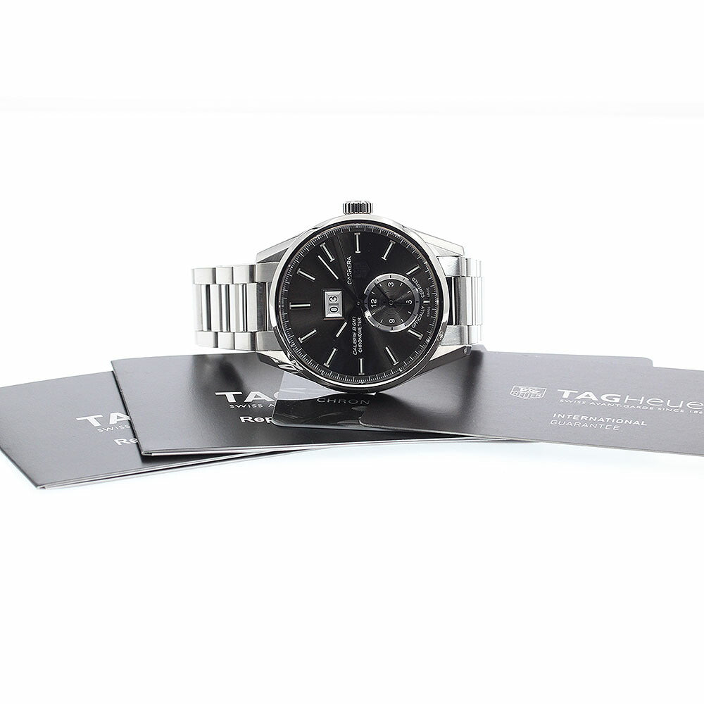 TAG Heuer WAR5012.BA0723 Carrera Grand Date GMT Caliber 8 Automatic Men's Watch with Warranty