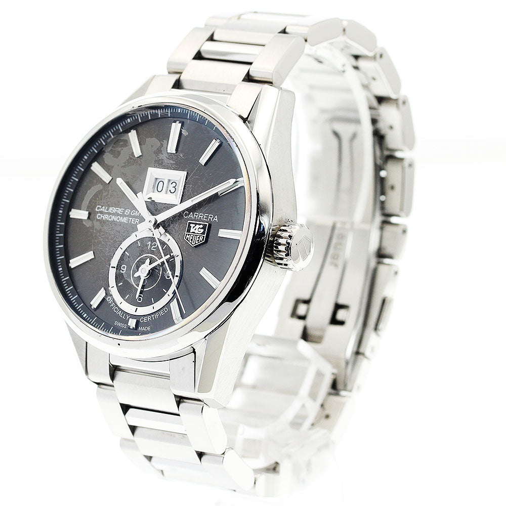 TAG Heuer WAR5012.BA0723 Carrera Grand Date GMT Caliber 8 Automatic Men's Watch with Warranty