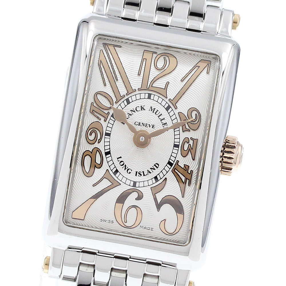 FRANCK MULLER 802QZRELSTG Long Island Petite Relief Quartz Women's Watch (Good Condition)