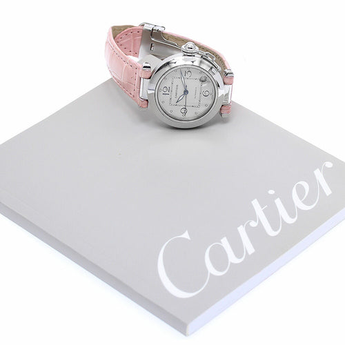 CARTIER W3106199 Pasha C Date Automatic Boys' Watch with Warranty
