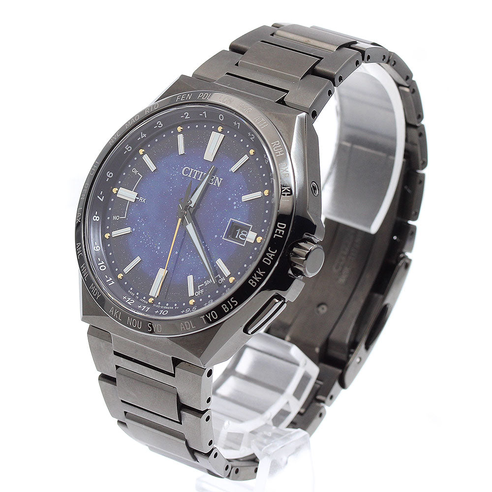 CITIZEN CB0219-50L/H145-S123704 Attesa Cosmic Blue Collection Titanium Technology 50th Anniversary Solar Radio Controlled Watch - Excellent Condition
