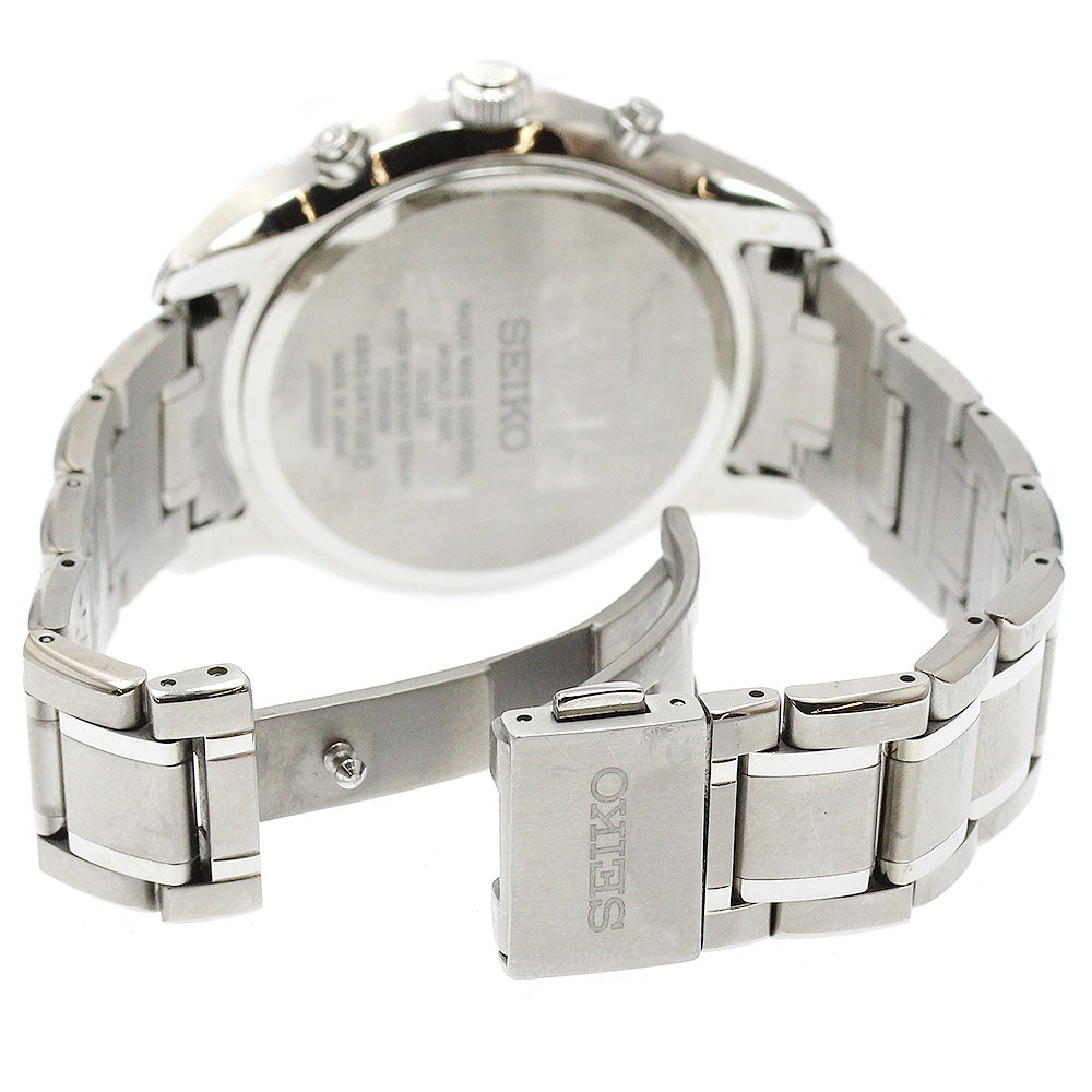 SEIKO SAGA309/8B63-0AY0 Brightz Day-Date Solar Radio-Controlled Men's Watch Excellent Condition with Box and Warranty.